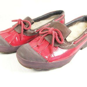 Ugg Ashdale Red/Brown Duck/Rain Shoes Size 8